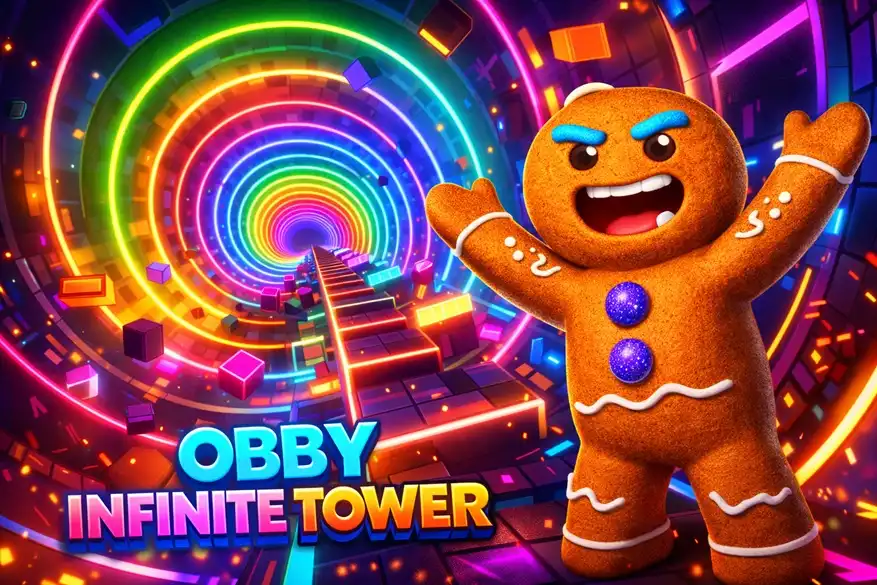 Infinite Tower en Roblox guía completa del obby infinito de Galaxy Store que pone a prueba tu habilidad